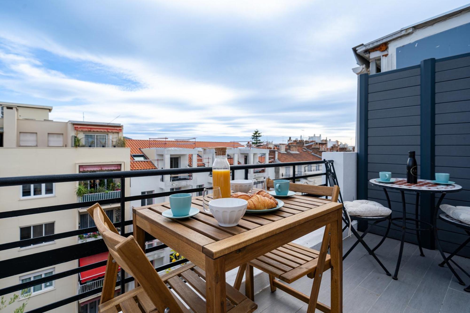 Top Floor Terrace - Dernier Etage Terrasse Cosy Νίκαια Εξωτερικό φωτογραφία